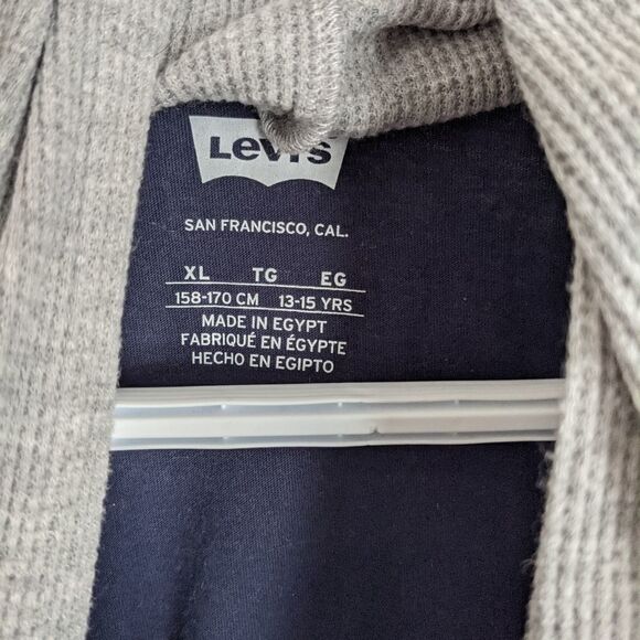 LEVI'S thermo hoodie youth XL, long sleeve fits women Medium @P - Picture 8 of 11